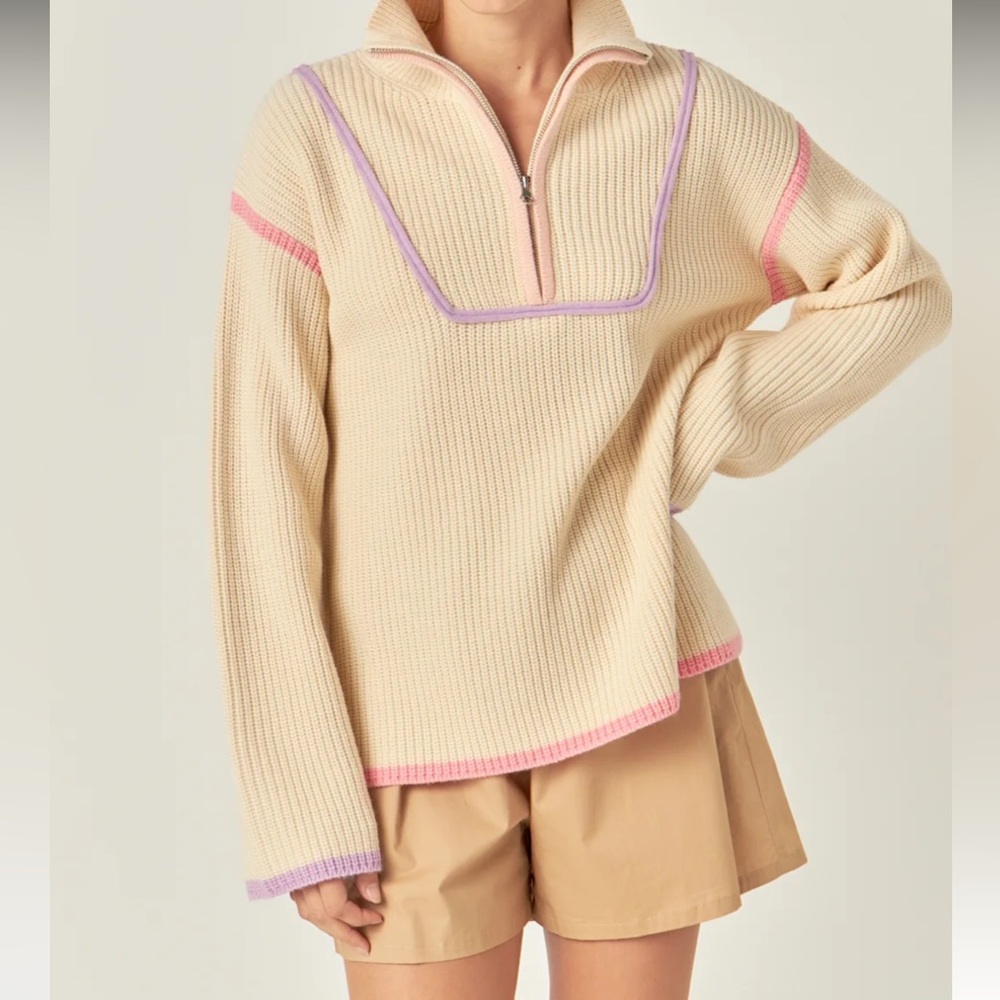 English Factory Lavender Sweater